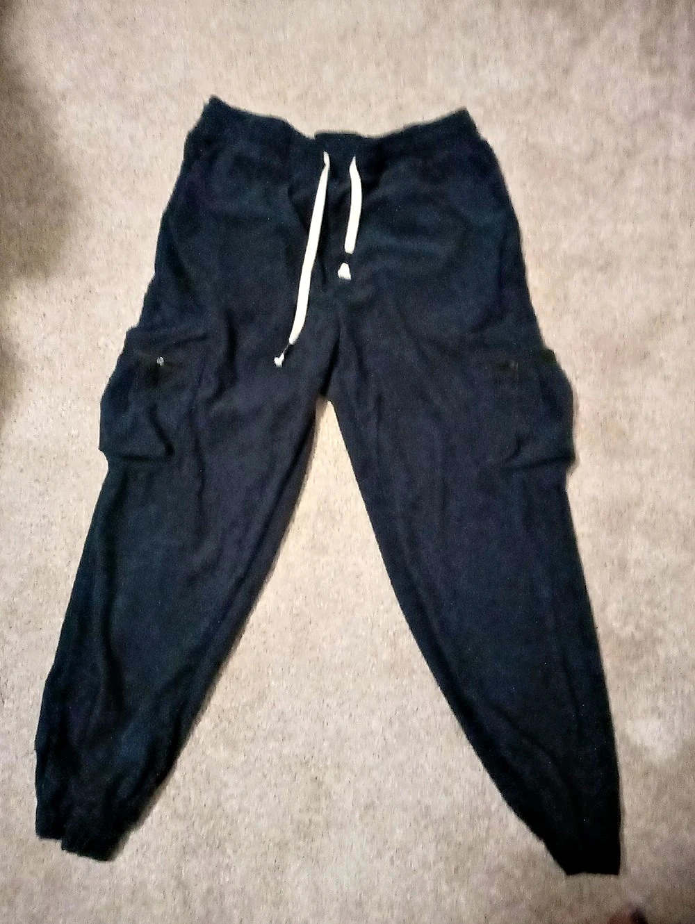 Blue Corduroy Jogger Pants